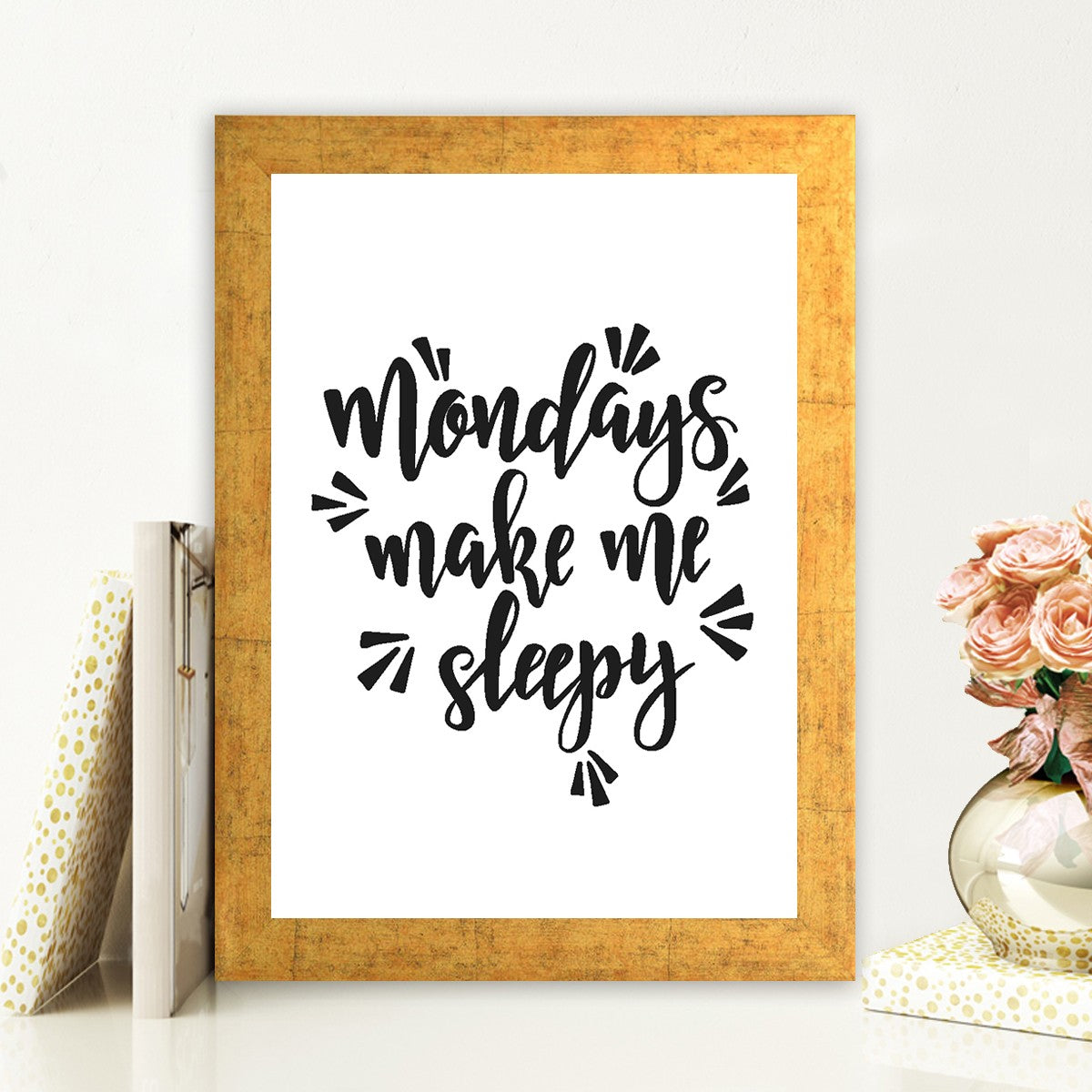 Quadro Decorativo MDF Emoldurado - Arte Multicolor 24x29cm com Moldura de Madeira 2cm