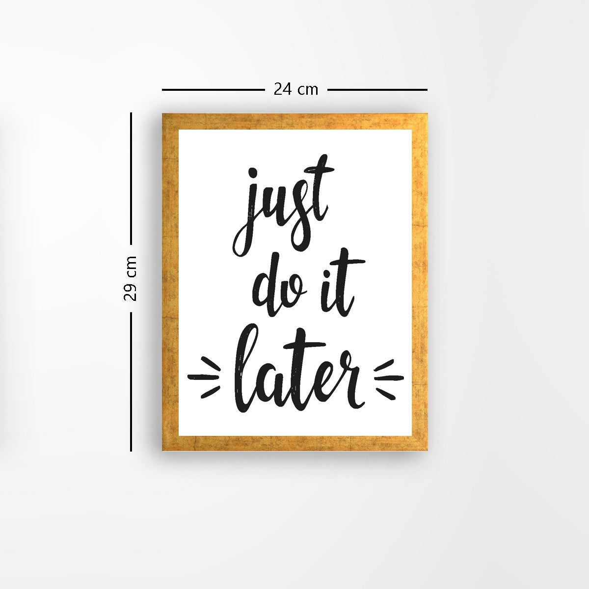 Quadro Decorativo MDF Emoldurado - Arte Multicolor 24x29cm com Moldura de Madeira 2cm