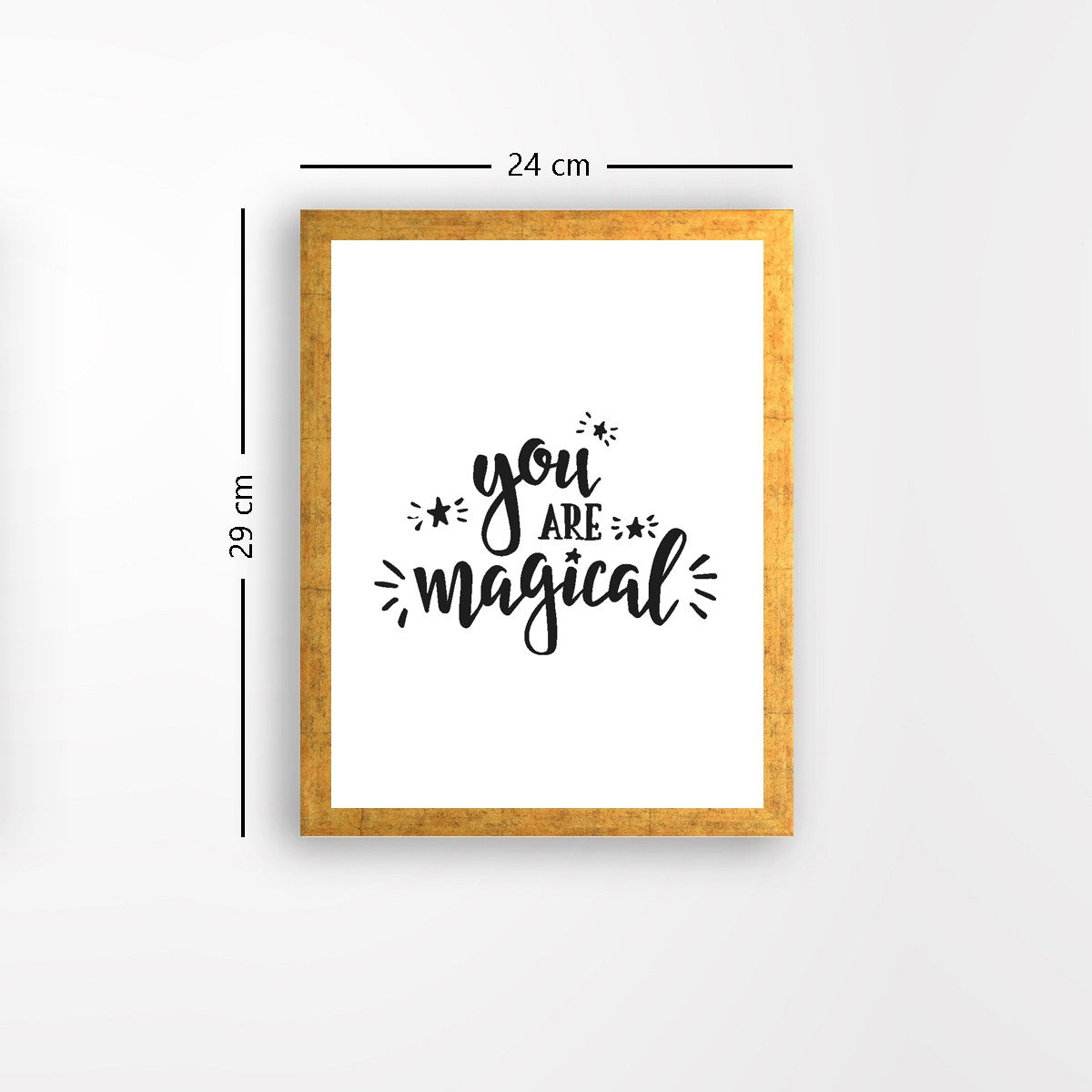 Quadro Decorativo MDF Emoldurado - Arte Multicolor 24x29cm com Moldura de Madeira 2cm