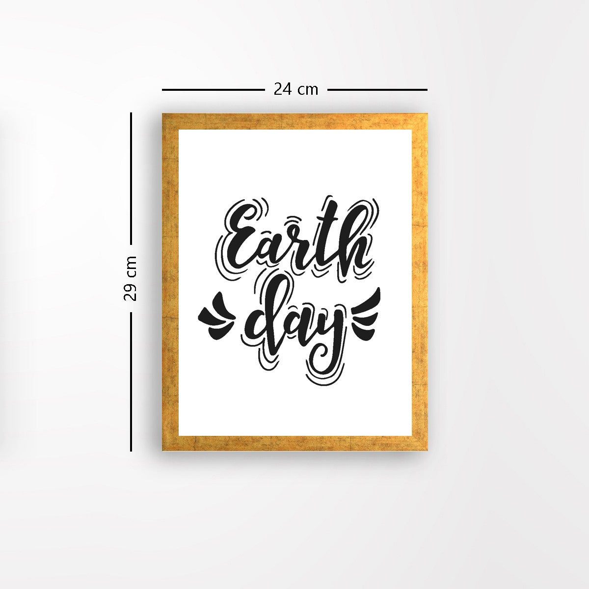 Quadro Decorativo MDF Emoldurado - Arte Multicolor 24x29cm com Moldura de Madeira 2cm