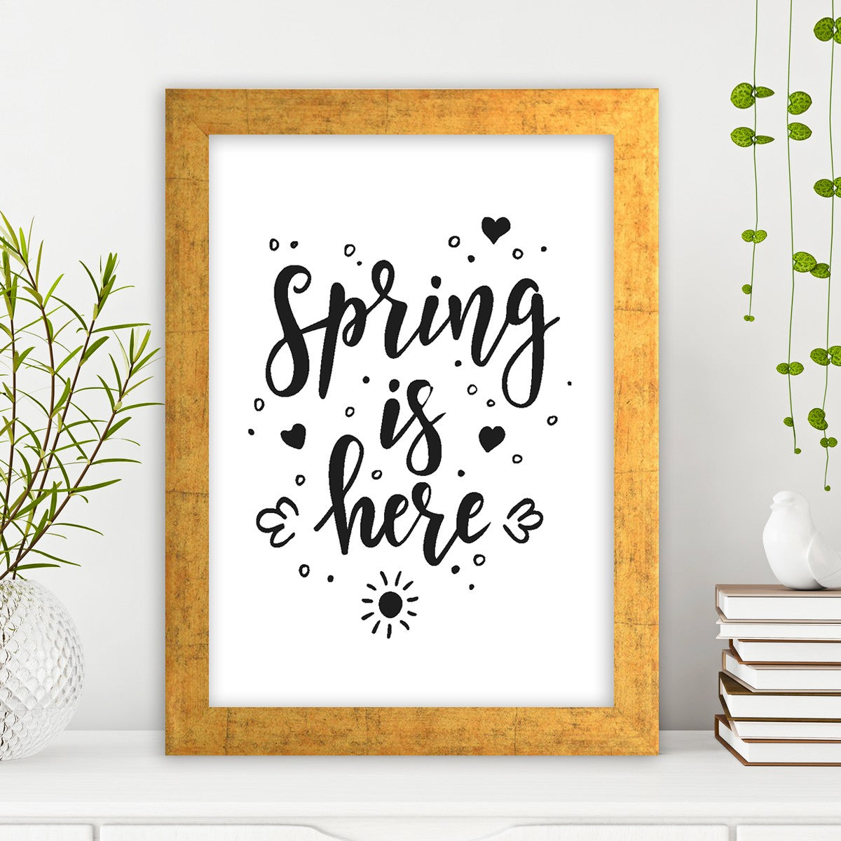 Quadro Decorativo MDF Emoldurado - Arte Multicolor 24x29cm com Moldura de Madeira 2cm