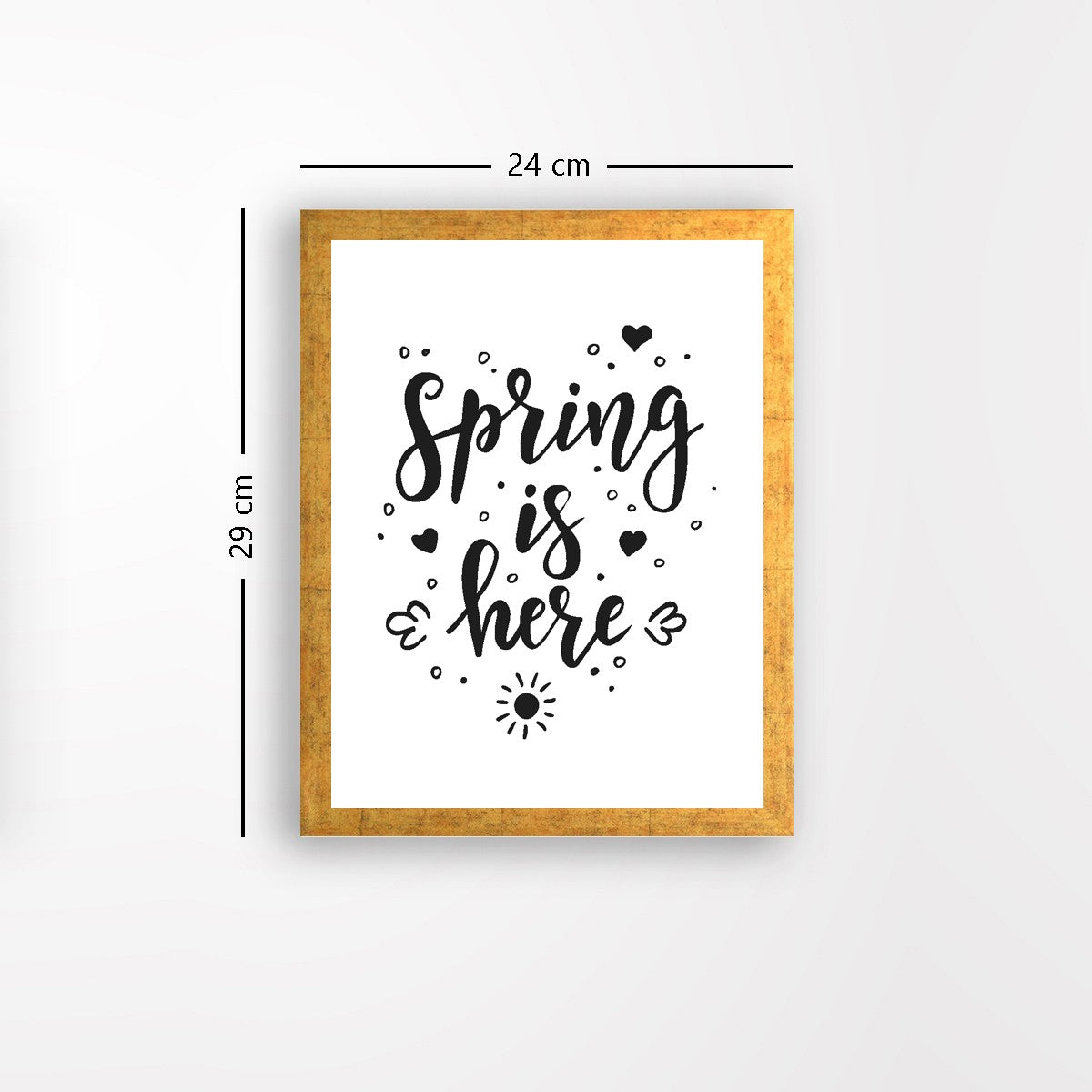 Quadro Decorativo MDF Emoldurado - Arte Multicolor 24x29cm com Moldura de Madeira 2cm