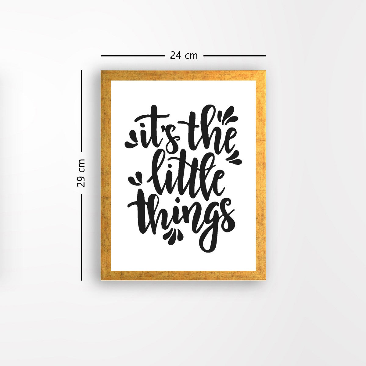 Quadro Decorativo MDF Emoldurado - Arte Multicolor 24x29cm com Moldura de Madeira 2cm