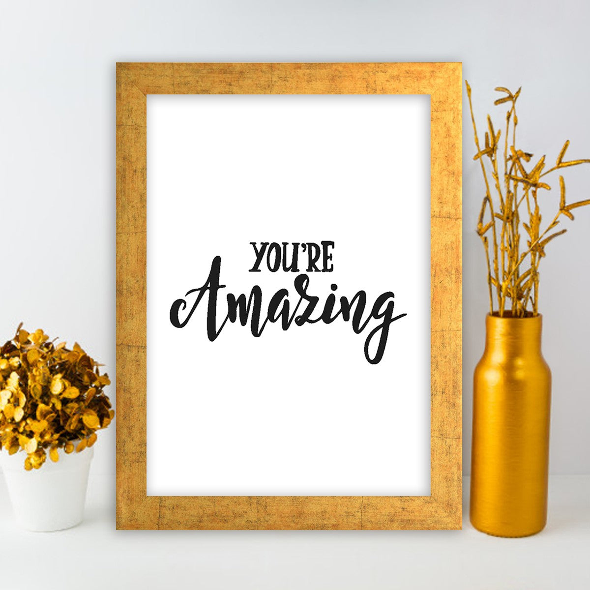 Quadro Decorativo MDF Emoldurado - Arte Multicolor 24x29cm com Moldura de Madeira 2cm