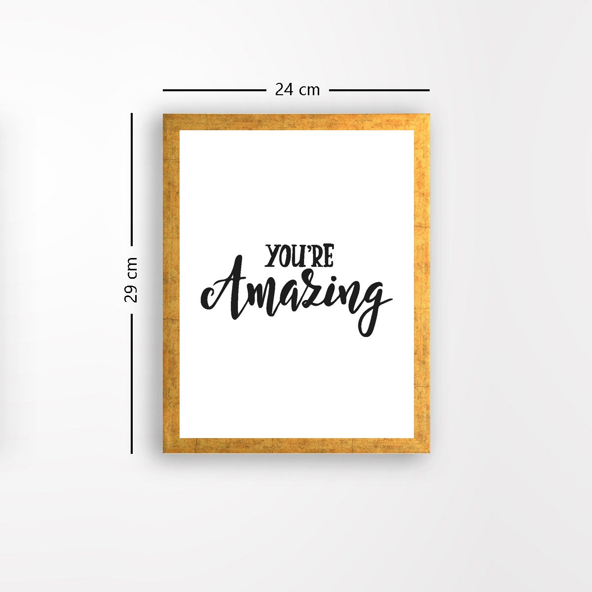 Quadro Decorativo MDF Emoldurado - Arte Multicolor 24x29cm com Moldura de Madeira 2cm