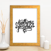 Quadro Decorativo MDF Emoldurado - Arte Multicolor 24x29cm com Moldura de Madeira 2cm