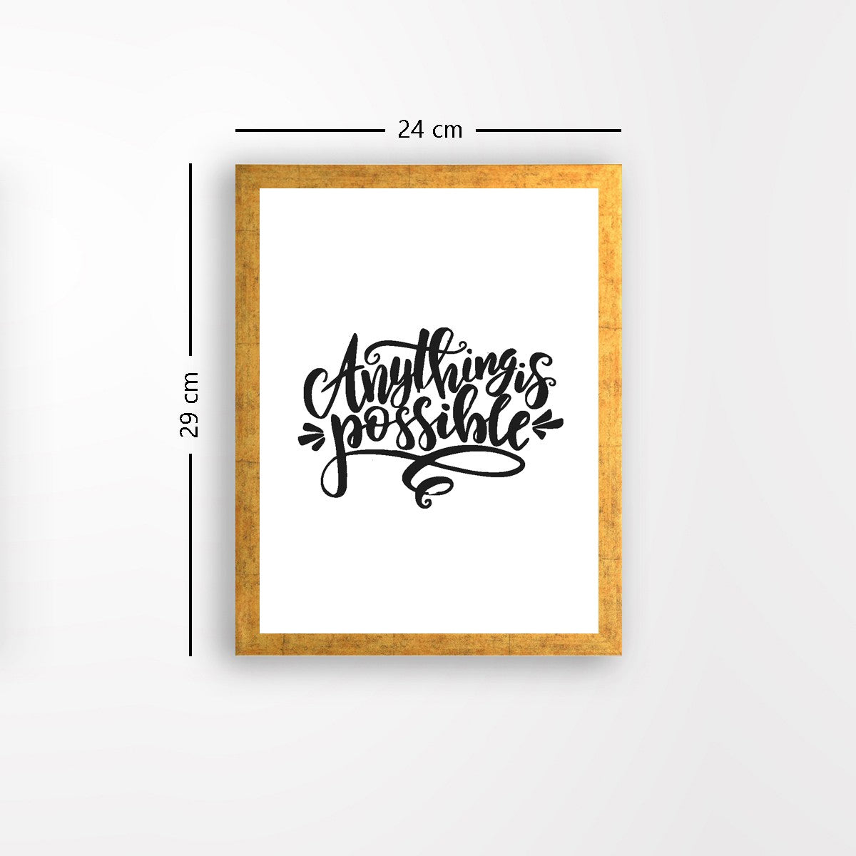 Quadro Decorativo MDF Emoldurado - Arte Multicolor 24x29cm com Moldura de Madeira 2cm