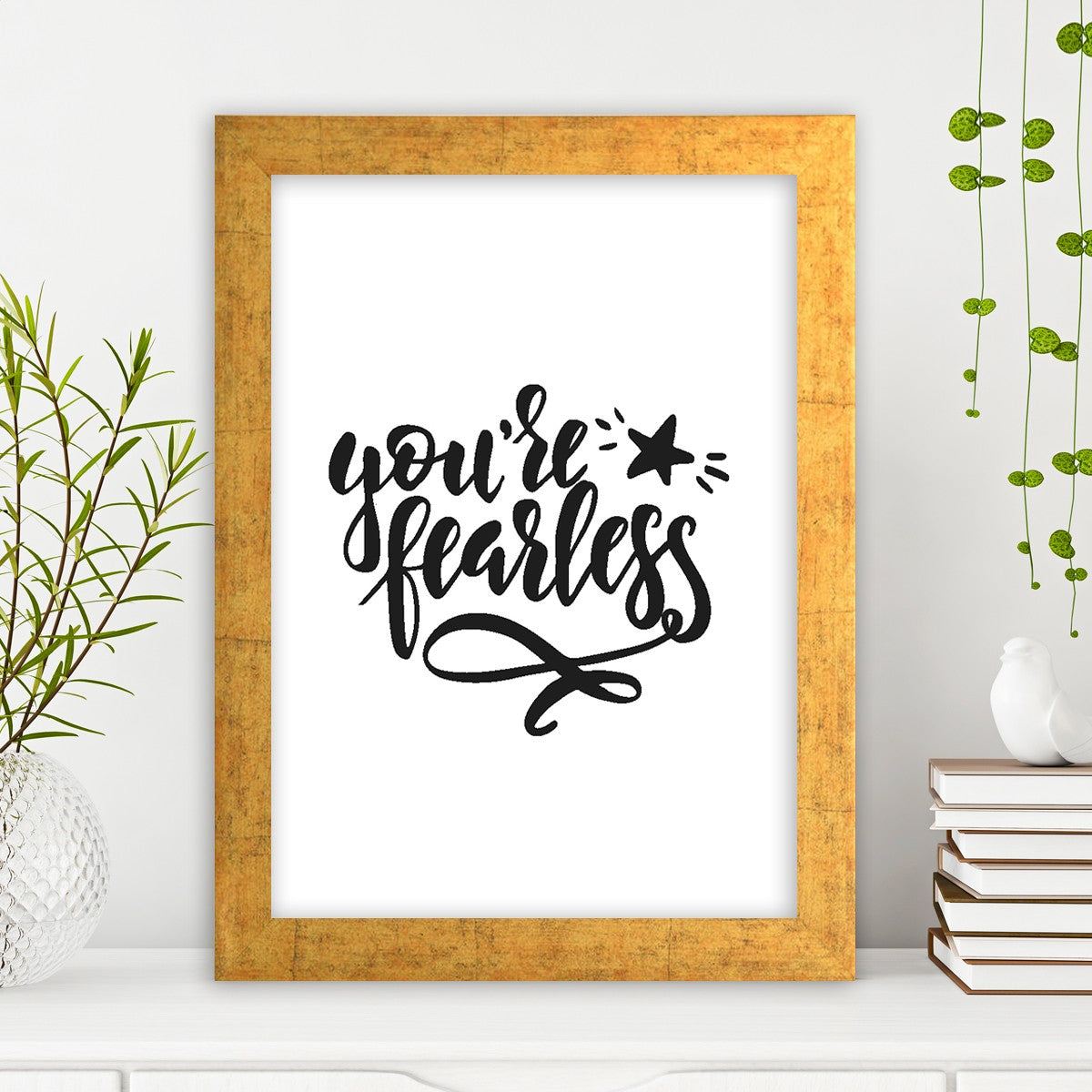 Quadro Decorativo MDF Emoldurado - Arte Multicolor 24x29cm com Moldura de Madeira 2cm