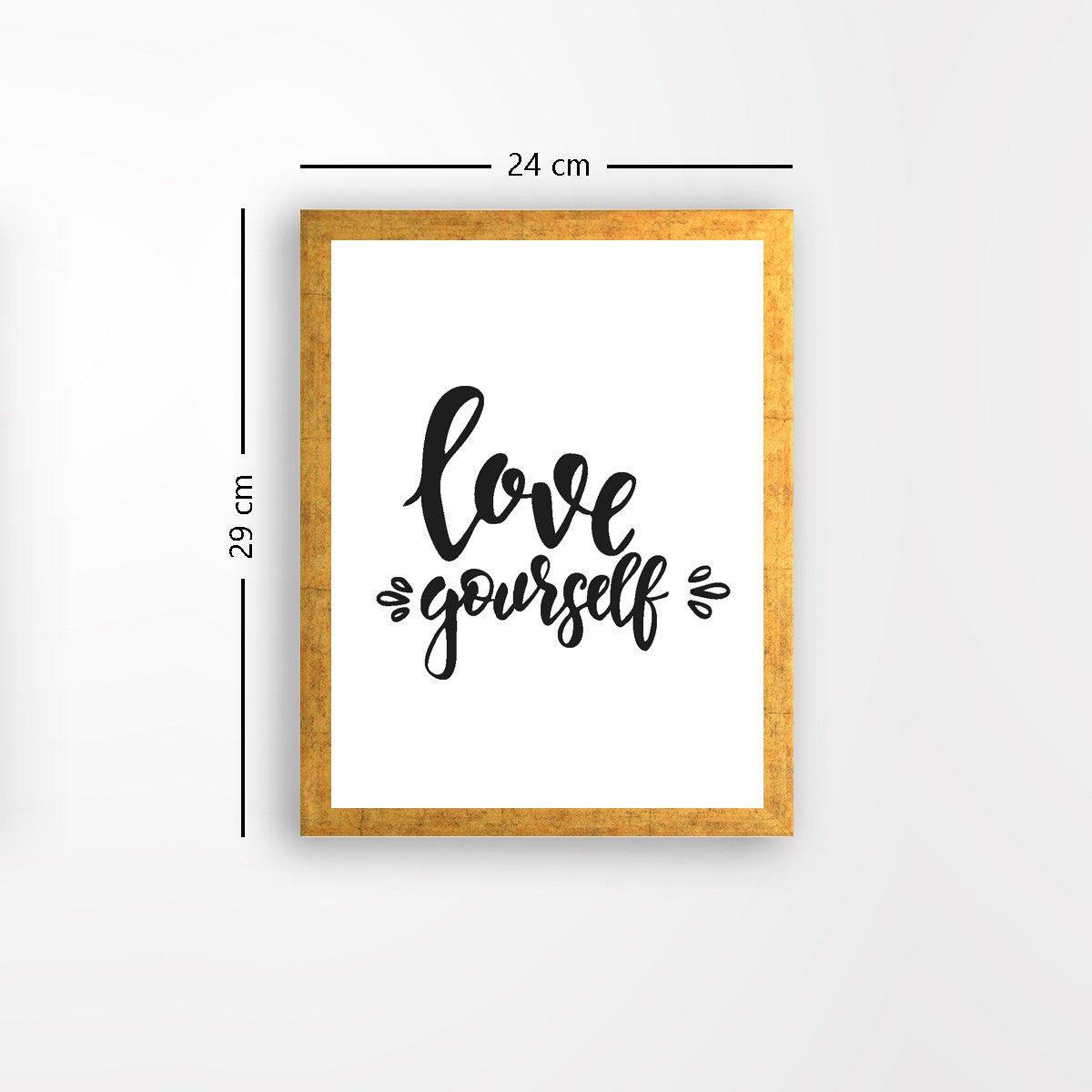 Quadro Decorativo MDF Emoldurado - Arte Multicolor 24x29cm com Moldura de Madeira 2cm