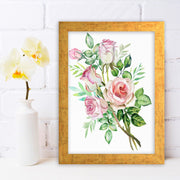 Quadro Decorativo MDF Emoldurado - Arte Multicolor 24x29cm com Moldura de Madeira 2cm