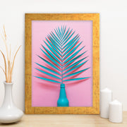 Quadro Decorativo MDF Emoldurado - Arte Multicolor 24x29cm com Moldura de Madeira 2cm