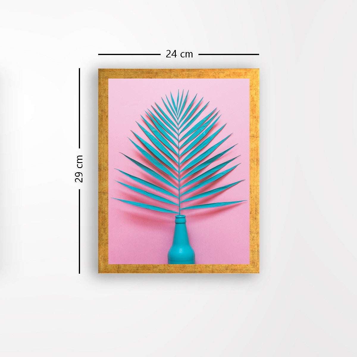 Quadro Decorativo MDF Emoldurado - Arte Multicolor 24x29cm com Moldura de Madeira 2cm