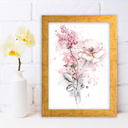 Quadro Decorativo MDF Emoldurado - Arte Multicolor 24x29cm com Moldura de Madeira 2cm