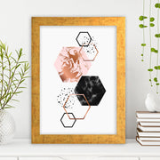 Quadro Decorativo MDF Emoldurado - Arte Multicolor 24x29cm com Moldura de Madeira 2cm