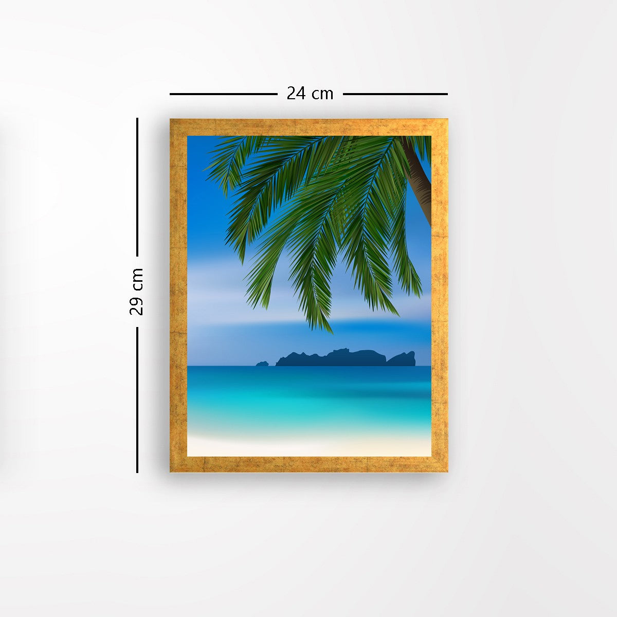 Quadro Decorativo MDF Emoldurado - Arte Multicolor 24x29cm com Moldura de Madeira 2cm