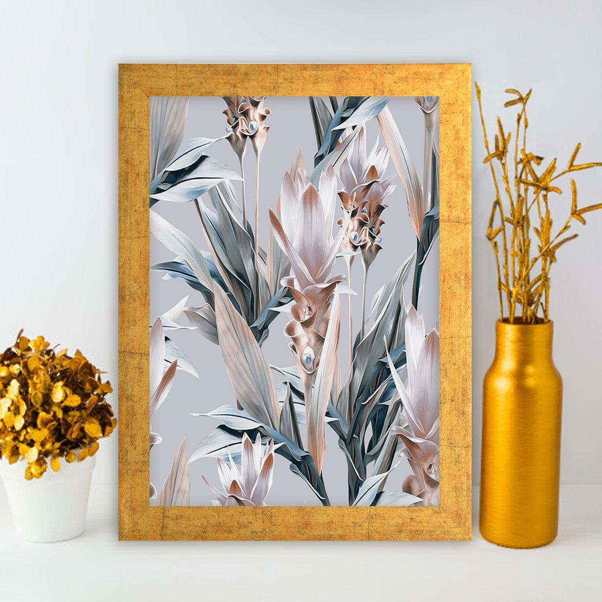 Quadro Decorativo MDF Emoldurado - Arte Multicolor 24x29cm com Moldura de Madeira 2cm