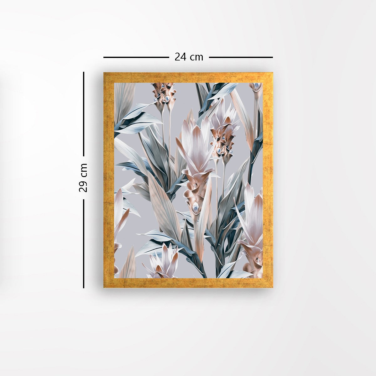 Quadro Decorativo MDF Emoldurado - Arte Multicolor 24x29cm com Moldura de Madeira 2cm