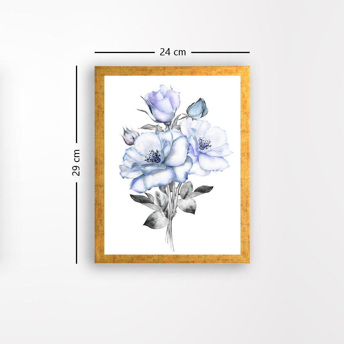 Quadro Decorativo MDF Emoldurado - Arte Multicolor 24x29cm com Moldura de Madeira 2cm