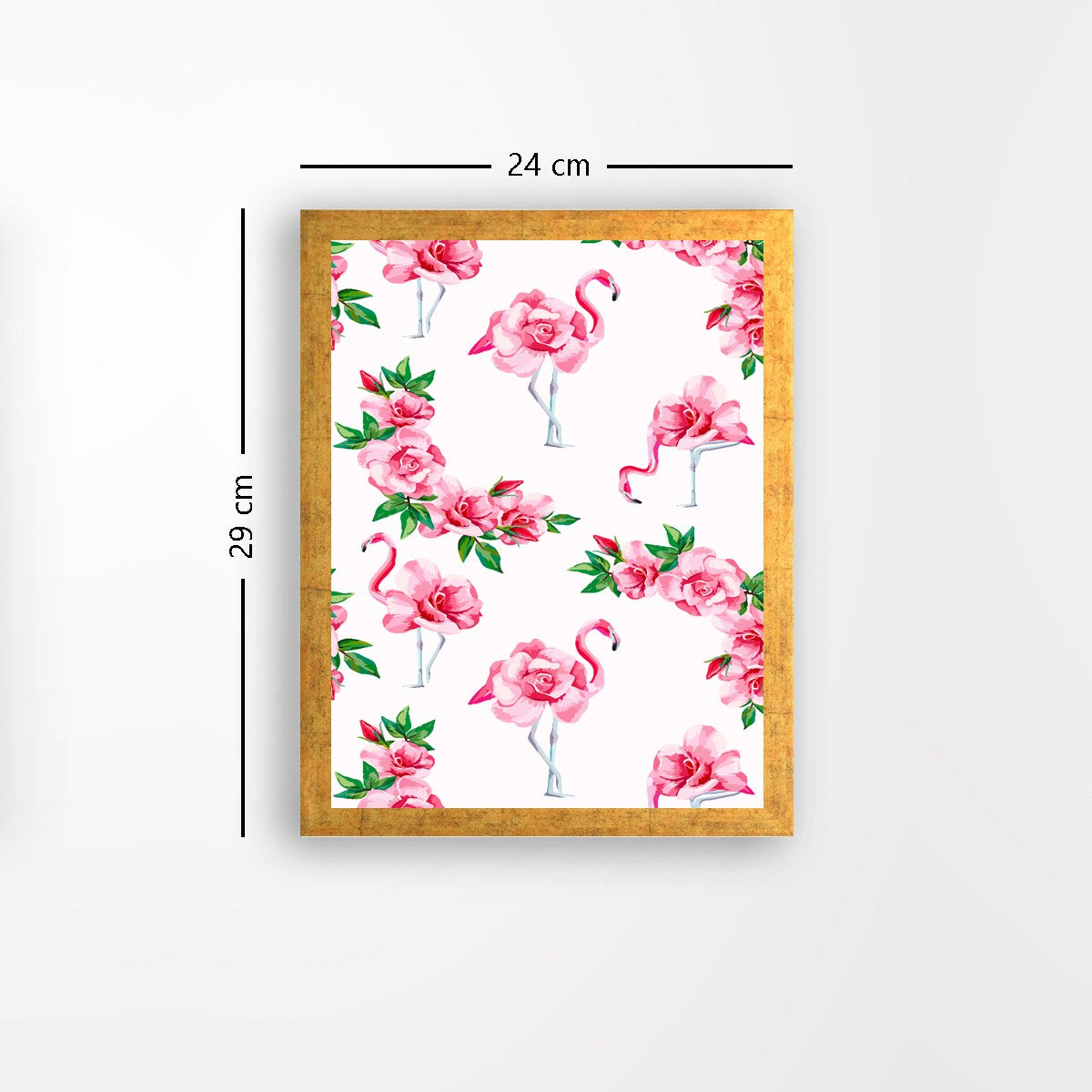 Quadro Decorativo MDF Emoldurado - Arte Multicolor 24x29cm com Moldura de Madeira 2cm