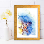 Quadro Decorativo MDF Emoldurado - Arte Multicolor 24x29cm com Moldura de Madeira 2cm