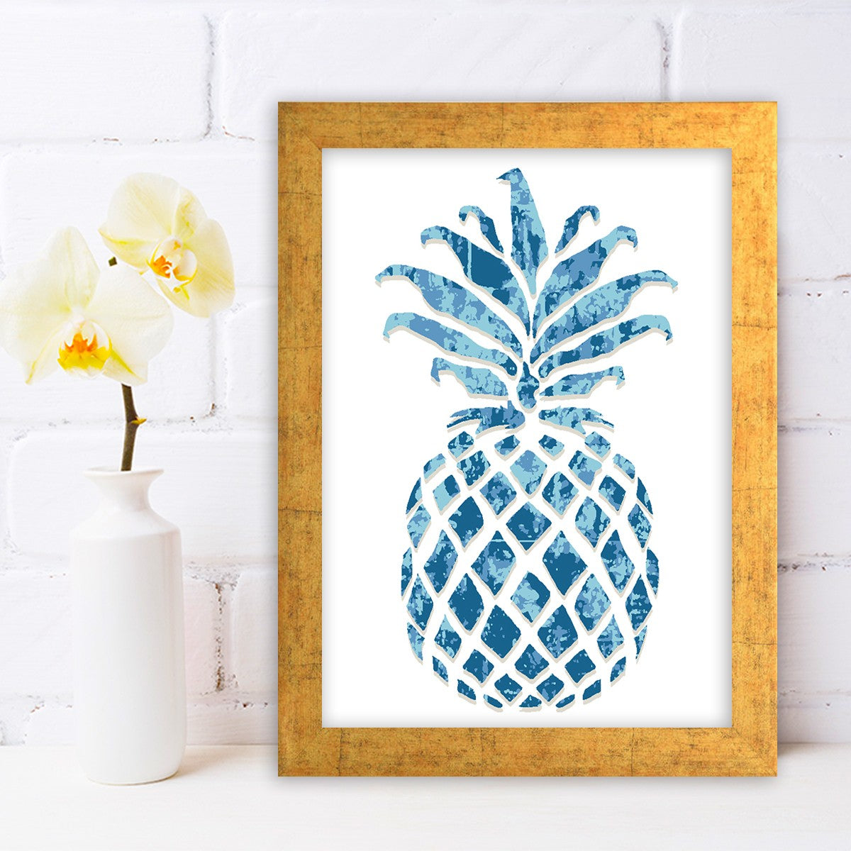 Quadro Decorativo MDF Emoldurado - Arte Multicolor 24x29cm com Moldura de Madeira 2cm