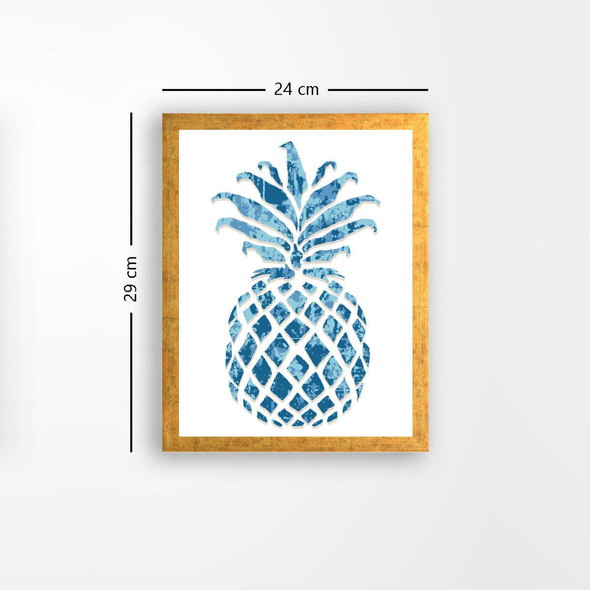 Quadro Decorativo MDF Emoldurado - Arte Multicolor 24x29cm com Moldura de Madeira 2cm