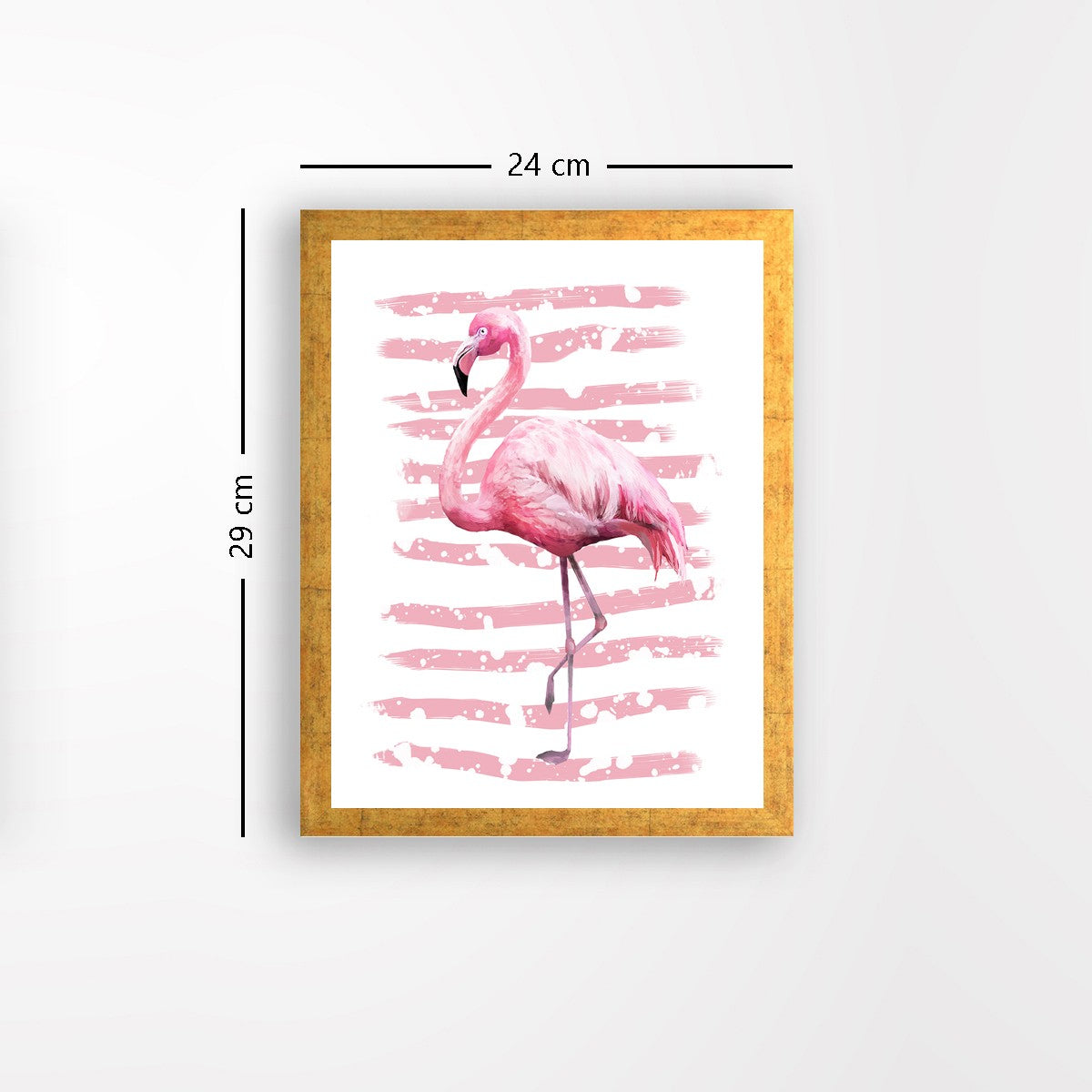 Quadro Decorativo MDF Emoldurado - Arte Multicolor 24x29cm com Moldura de Madeira 2cm