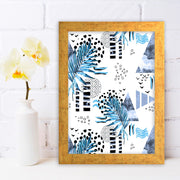 Quadro Decorativo MDF Emoldurado - Arte Multicolor 24x29cm com Moldura de Madeira 2cm