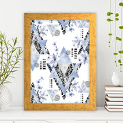 Quadro Decorativo MDF Emoldurado - Arte Multicolor 24x29cm com Moldura de Madeira 2cm