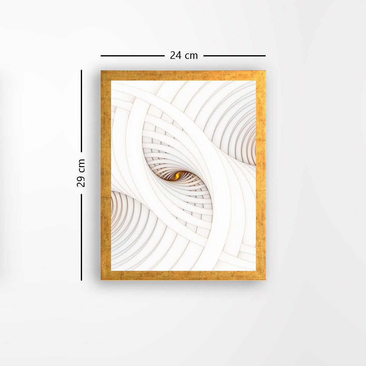 Quadro Decorativo MDF Emoldurado - Arte Multicolor 24x29cm com Moldura de Madeira 2cm