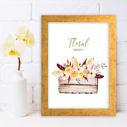 Quadro Decorativo MDF Emoldurado - Arte Multicolor 24x29cm com Moldura de Madeira 2cm