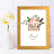 Quadro Decorativo MDF Emoldurado - Arte Multicolor 24x29cm com Moldura de Madeira 2cm