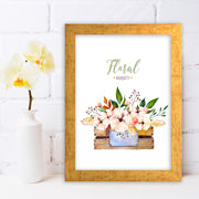 Quadro Decorativo MDF Emoldurado - Arte Multicolor 24x29cm com Moldura de Madeira 2cm