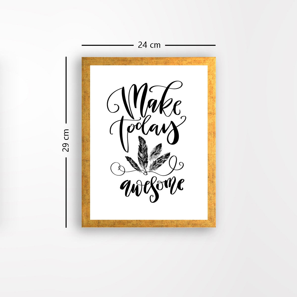 Quadro Decorativo MDF Emoldurado - Arte Multicolor 24x29cm com Moldura de Madeira 2cm