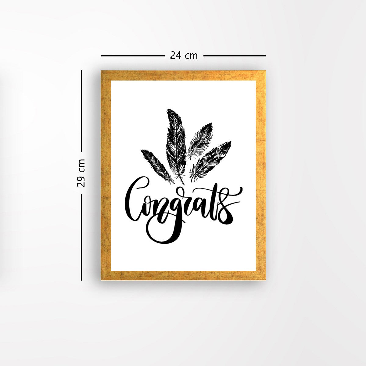 Quadro Decorativo MDF Emoldurado - Arte Multicolor 24x29cm com Moldura de Madeira 2cm