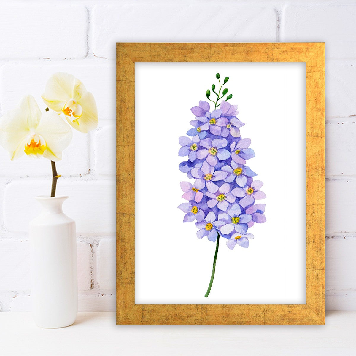 Quadro Decorativo MDF Emoldurado - Arte Multicolor 24x29cm com Moldura de Madeira 2cm