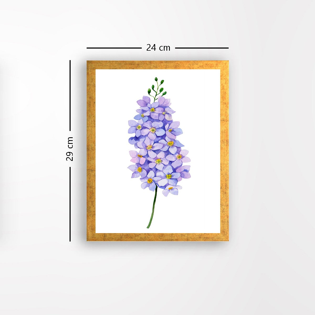 Quadro Decorativo MDF Emoldurado - Arte Multicolor 24x29cm com Moldura de Madeira 2cm