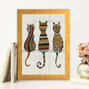 Quadro Decorativo MDF Emoldurado - Arte Multicolor 24x29cm com Moldura de Madeira 2cm