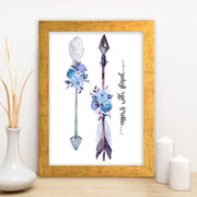 Quadro Decorativo MDF Emoldurado - Arte Multicolor 24x29cm com Moldura de Madeira 2cm