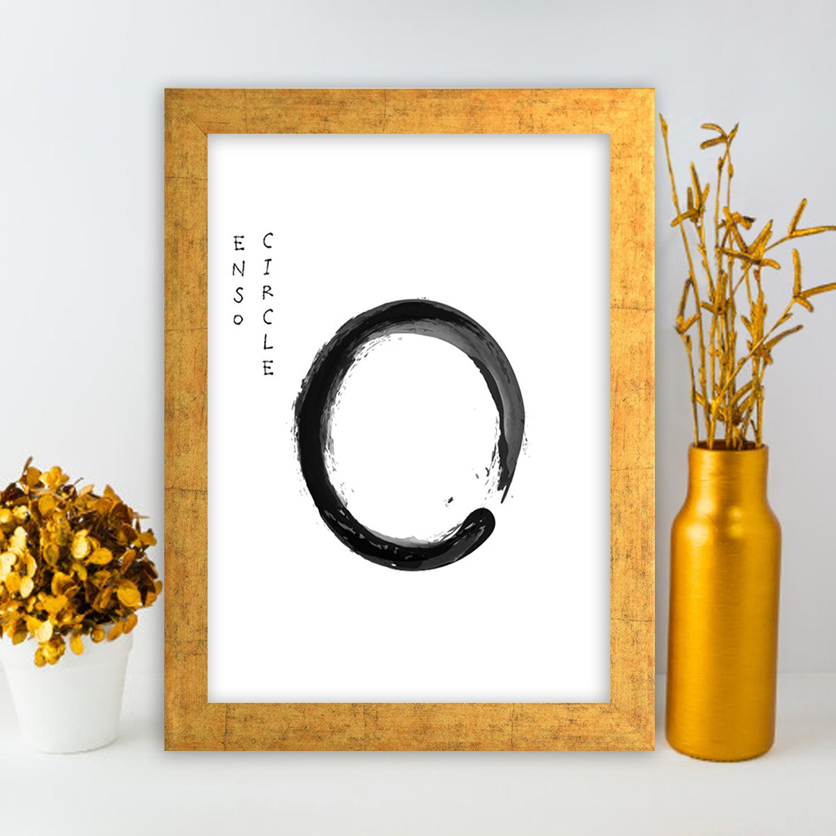 Quadro Decorativo MDF Emoldurado - Arte Multicolor 24x29cm com Moldura de Madeira 2cm