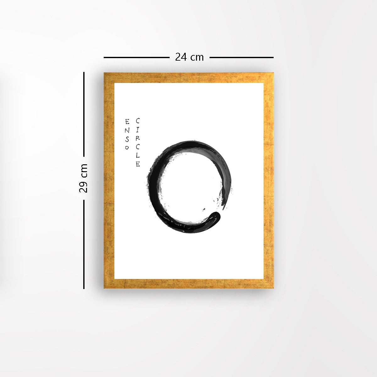 Quadro Decorativo MDF Emoldurado - Arte Multicolor 24x29cm com Moldura de Madeira 2cm