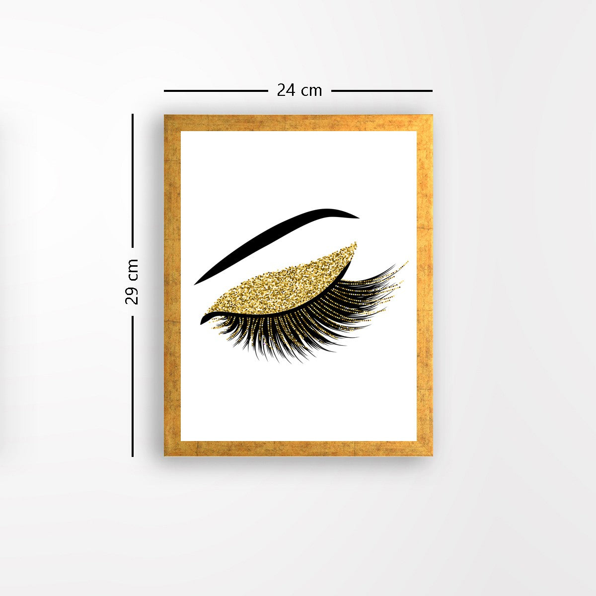 Quadro Decorativo MDF Emoldurado - Arte Multicolor 24x29cm com Moldura de Madeira 2cm