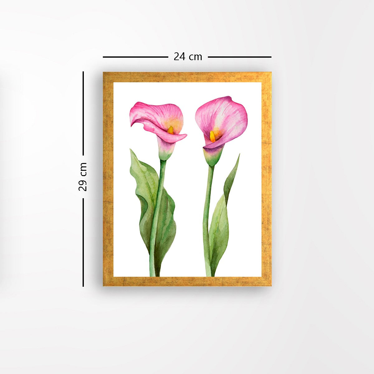 Quadro Decorativo MDF Emoldurado - Arte Multicolor 24x29cm com Moldura de Madeira 2cm