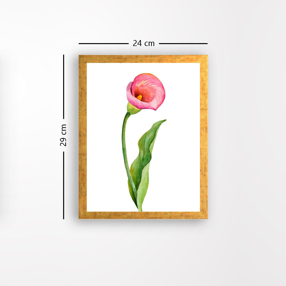 Quadro Decorativo MDF Emoldurado - Arte Multicolor 24x29cm com Moldura de Madeira 2cm