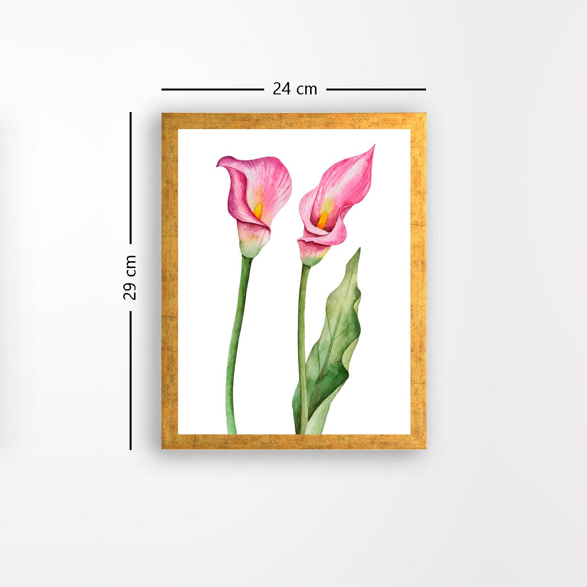 Quadro Decorativo MDF Emoldurado - Arte Multicolor 24x29cm com Moldura de Madeira 2cm