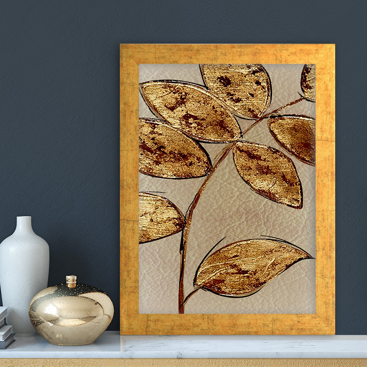 Quadro Decorativo MDF Emoldurado - Arte Multicolor 24x29cm com Moldura de Madeira 2cm