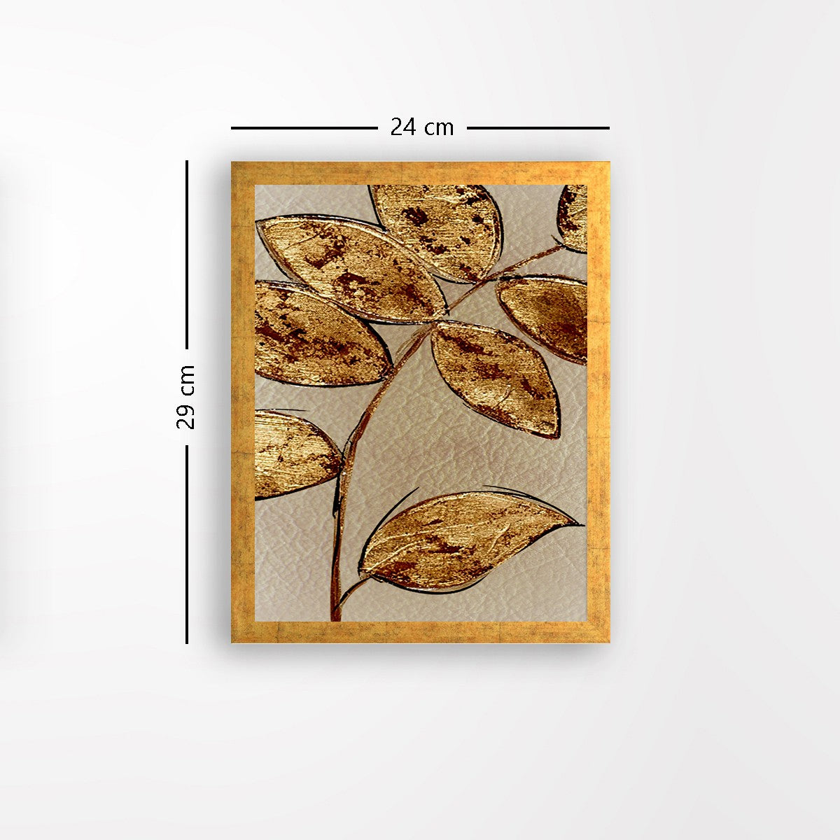 Quadro Decorativo MDF Emoldurado - Arte Multicolor 24x29cm com Moldura de Madeira 2cm