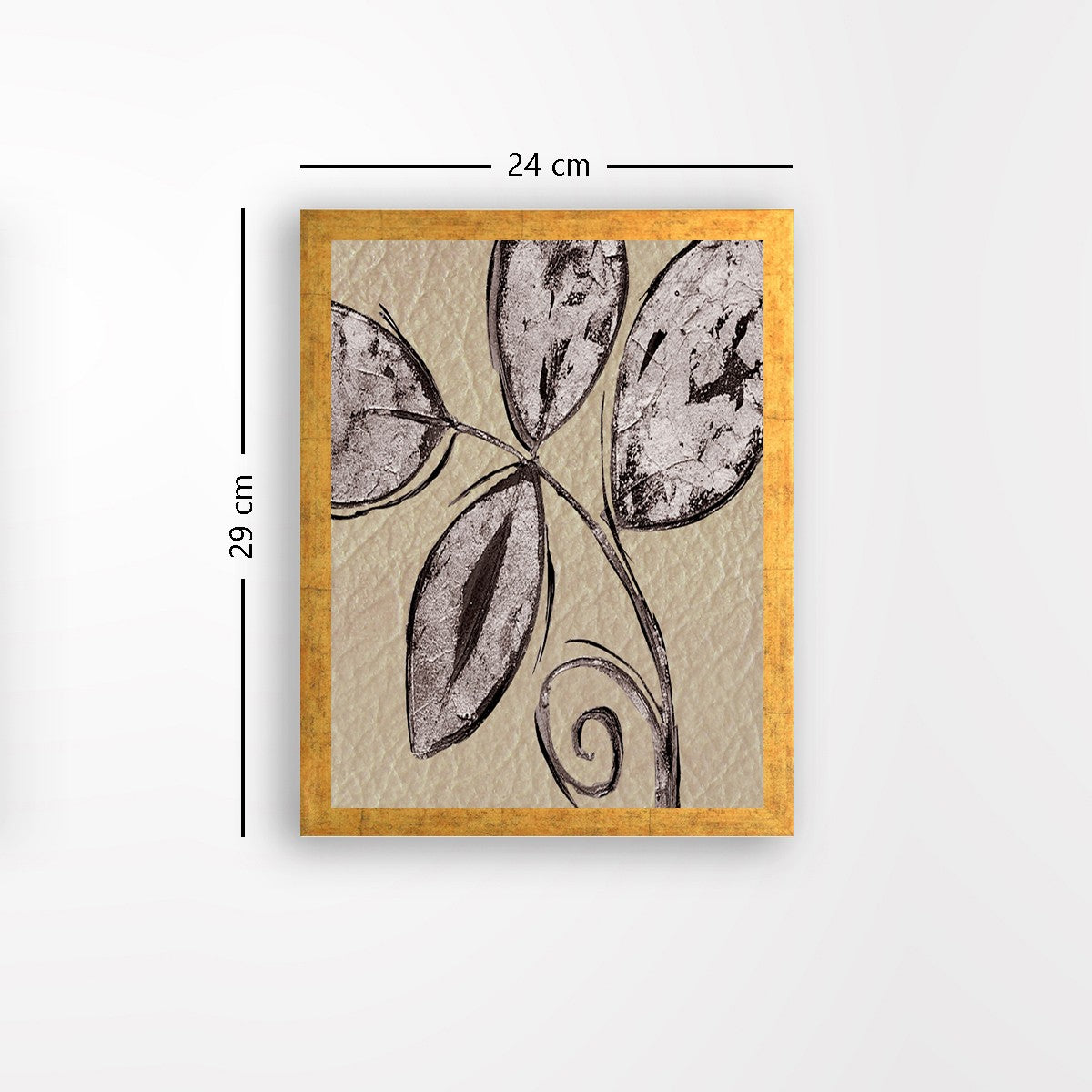 Quadro Decorativo MDF Emoldurado - Arte Multicolor 24x29cm com Moldura de Madeira 2cm