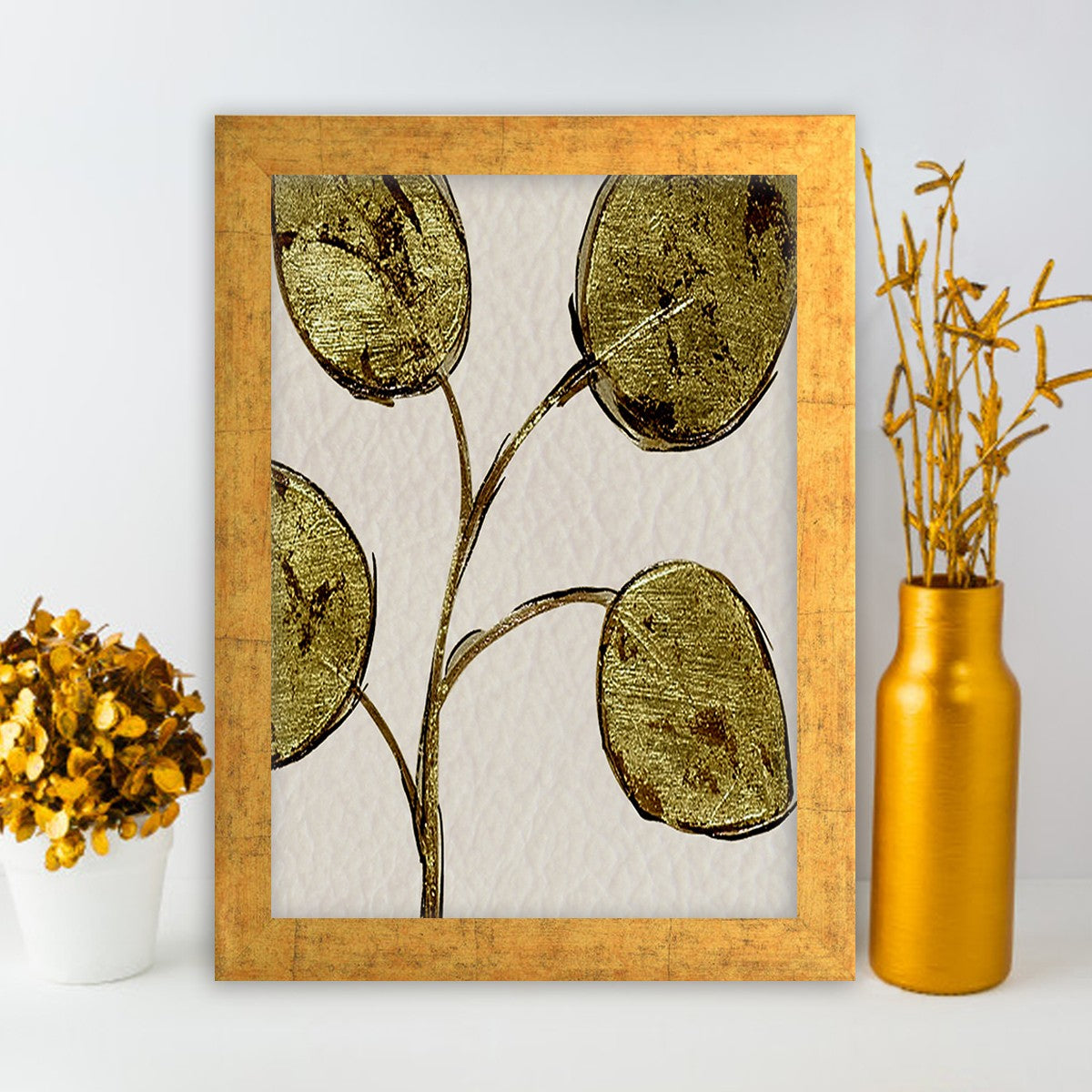 Quadro Decorativo MDF Emoldurado - Arte Multicolor 24x29cm com Moldura de Madeira 2cm