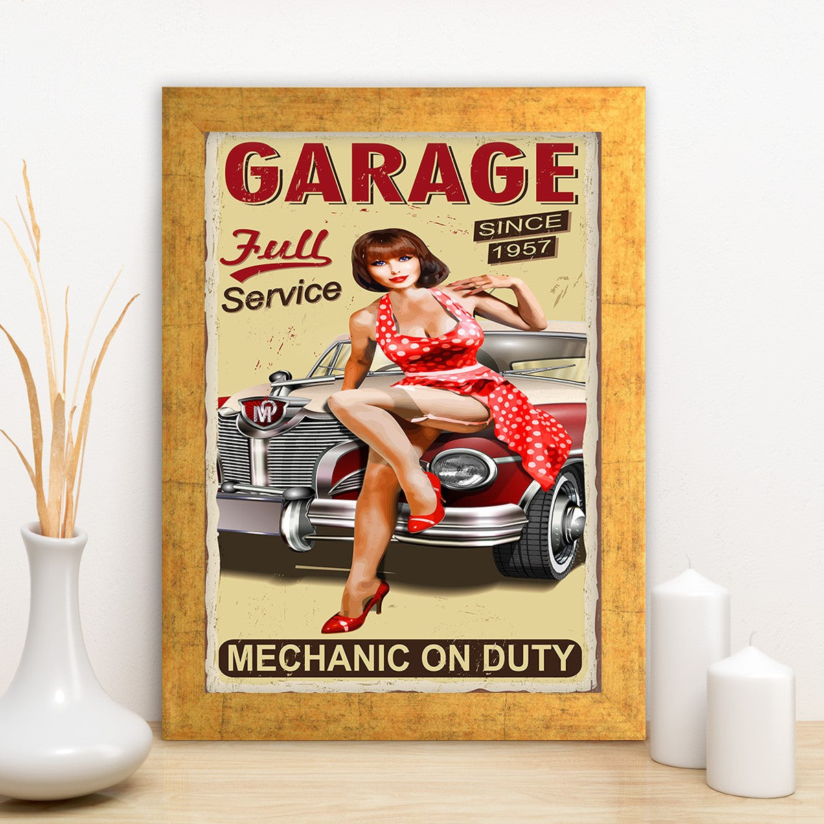 Quadro Decorativo MDF Emoldurado - Arte Multicolor 24x29cm com Moldura de Madeira 2cm